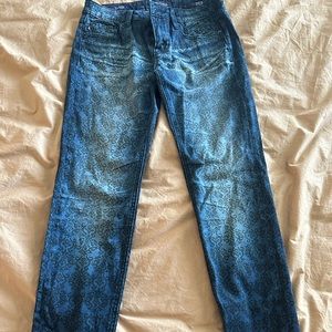 Vigoss jeans, super skinny with black print design